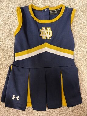 UNDER ARMOUR University of Notre Dame Toddler Cheerleader Embroidered Dress
